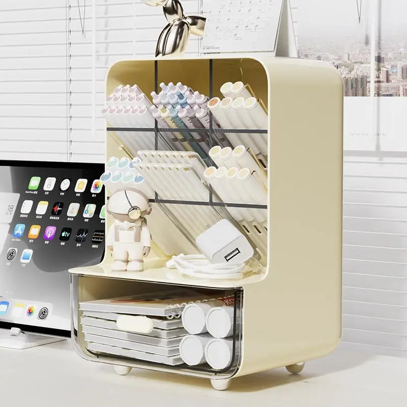 Multi-layer Desk Organizer Large Capacity Office Accessories Slanted