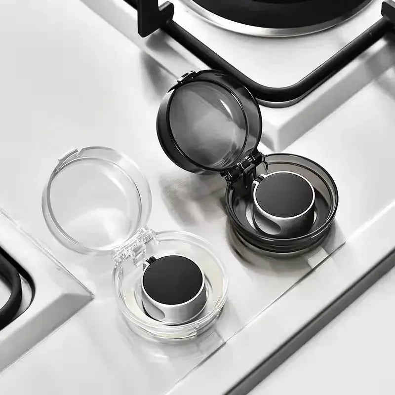 6pcs Household Gas Switch Protective Cover Child Proof Stove Oven Knob Covers Child Safety Lock Clear/Black Stove Guard Proof Peaceful Pleasures Health and Wellness
