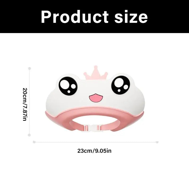 Baby Splash-Proof Shower Hat | Cartoon Design for Ages 1-3