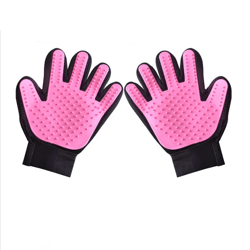 Silicone Pet Grooming Gloves for Cats & Dogs | Bath Brush