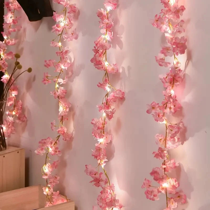 Cherry Blossom Vine String Lights – Battery Fairy Lights Décor