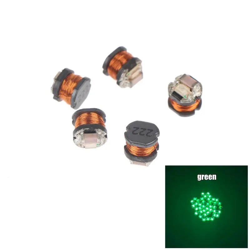 TYPE-C 5V Inductive Wireless Power Transmitter With LED Receiver Coil For DIY Model Small Home Lighting Solutions Peaceful Pleasures Health and Wellness Green 5Pcs