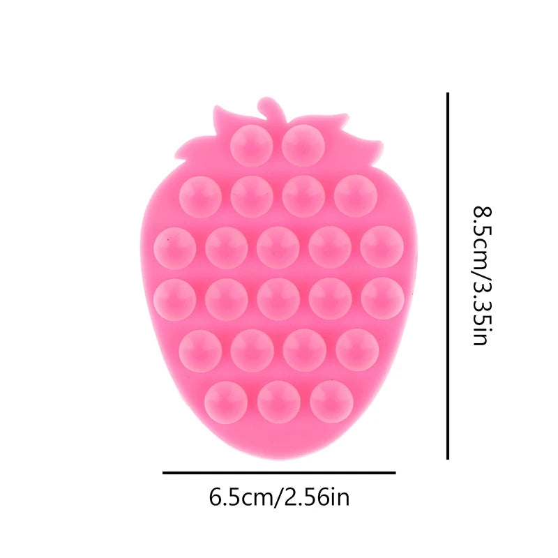 Strawberry Suction Cup Phone Holder – Car & Desk Stand