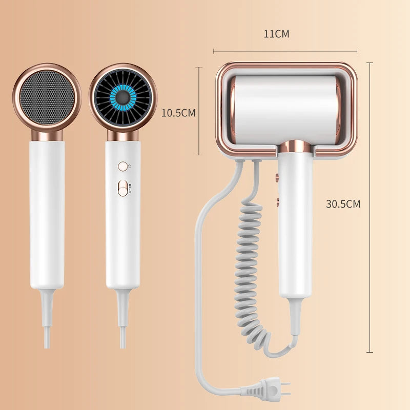 Source Factory Hotel Dedicated Hair Dryer Hotel Wall Mounted Toilet No Punching High Power Silent Hair Dryer 220V Peaceful Pleasures Health and Wellness
