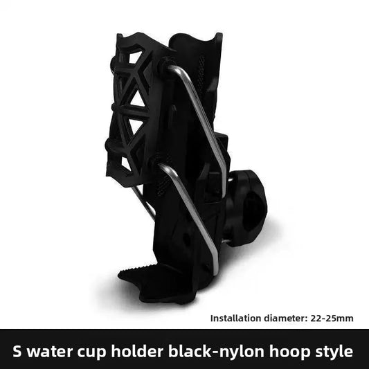 360° Adjustable Motorcycle Handlebar Cup Holder | Bike Bottle Cage Handlebar Cup Holder Peaceful Pleasures Health and Wellness Black -1 pc