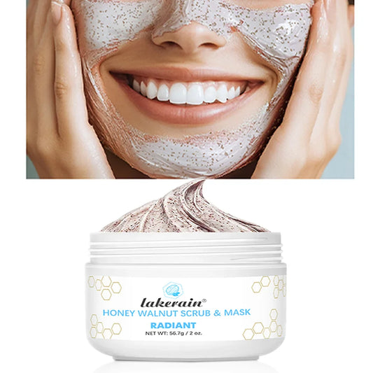 Honey Walnut Face Scrub & Mask – Exfoliate & Brighten Skin Face Scrub Mask Oasis Select 1pc