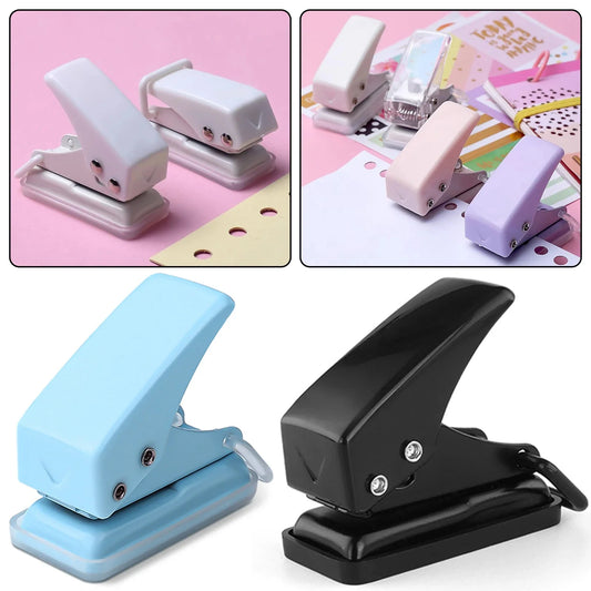 Mini Single Hole Punch – Portable Handheld Paper Puncher for Crafts Hole Punch Tool Oasis Select