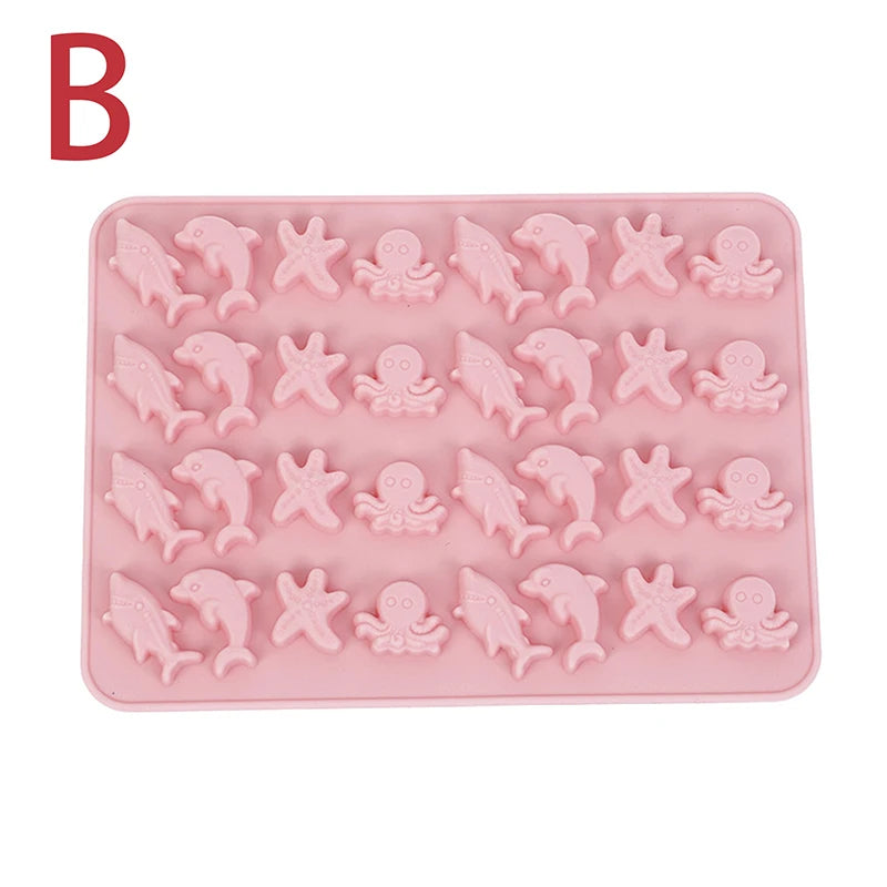 Silicone Chocolate Candy Mold | Rabbit, Fish & Heart Shapes