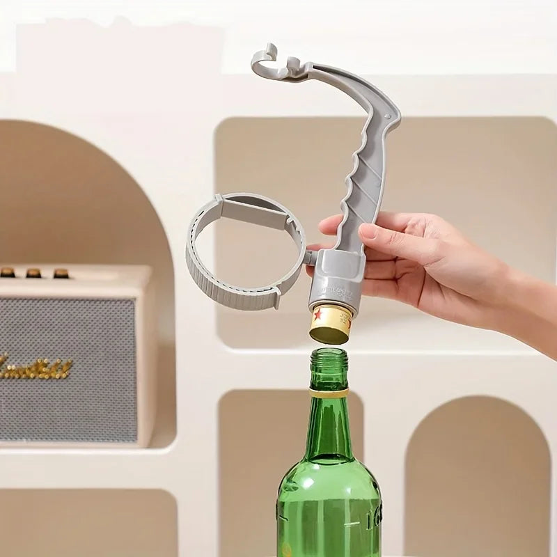1/4pcs Beverage handle soda water beverage bottle plastic handle (with bottle opener function) Cola handheld pouring handle Peaceful Pleasures Health and Wellness