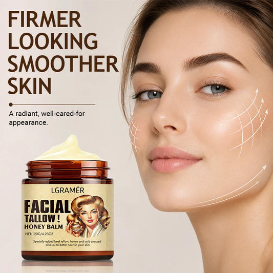Beef Tallow & Honey Face Cream – Natural Daily Moisturizer Face Moisturizer Cream Oasis Select