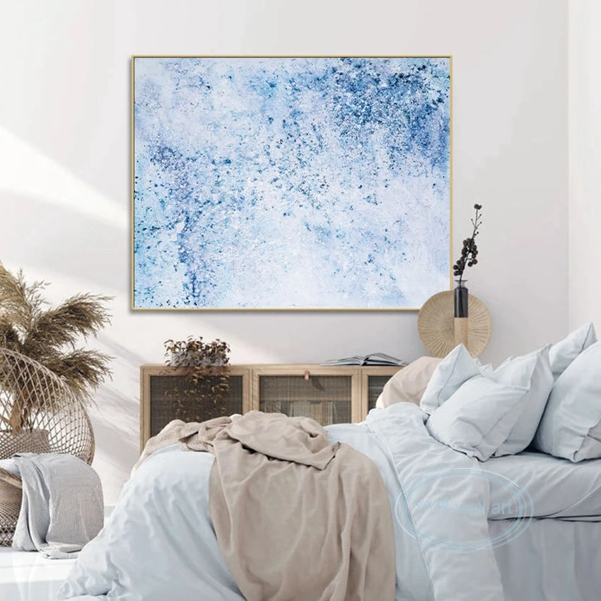 Hand-Painted Abstract Oil Painting Canvas Wall Art | Modern Décor Canvas Oil Painting Peaceful Pleasures Health and Wellness
