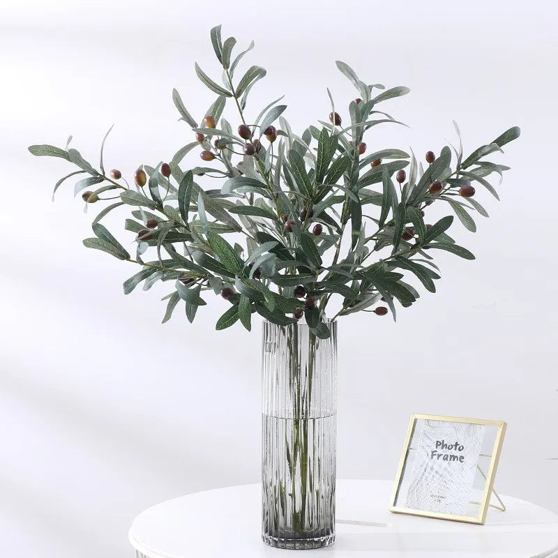 Artificial Olive Branch Fake Plant | Wedding & Home Decor Artificial Plant Branch Peaceful Pleasures Health and Wellness