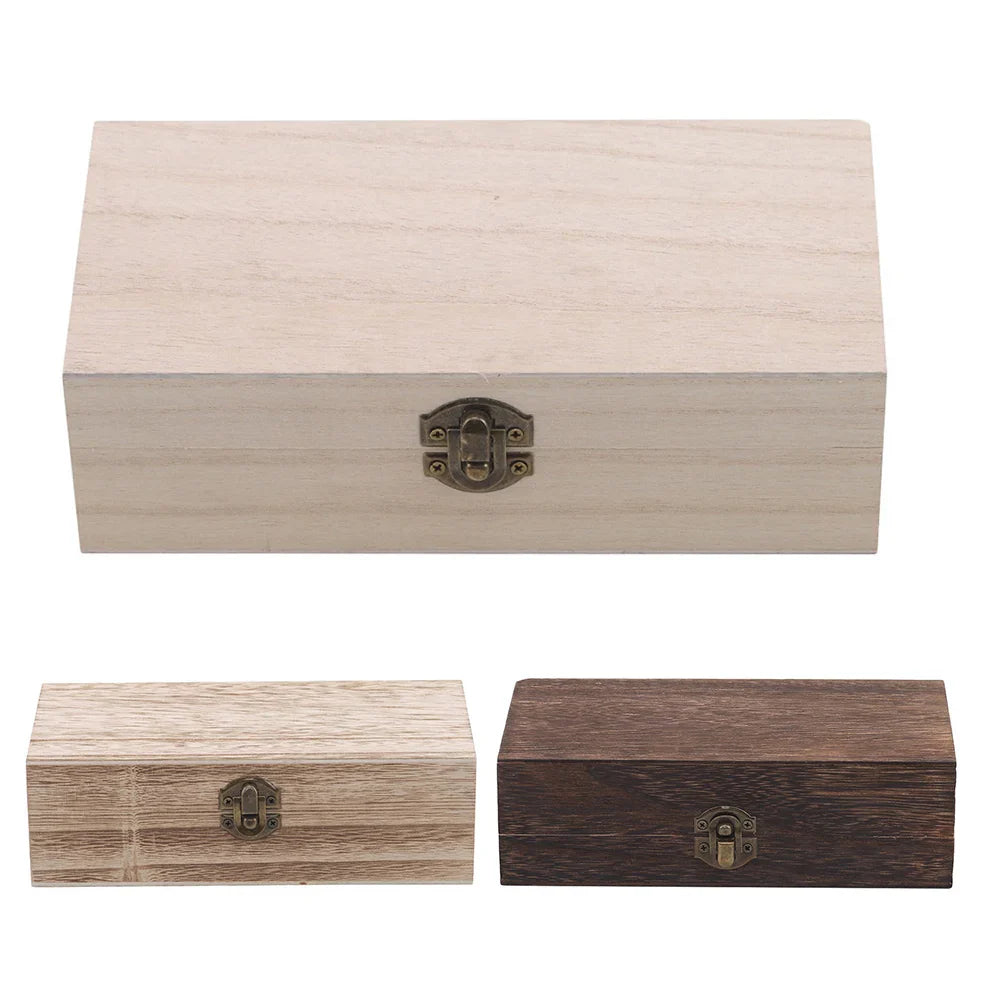 Retro Carved Wooden Clamshell Jewelry & Storage Box | Organizer