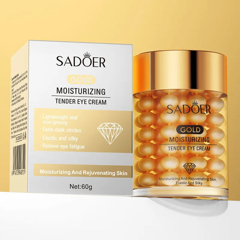 SADOER 24K Gold Eye Cream – Dark Circles, Wrinkles & Hydration