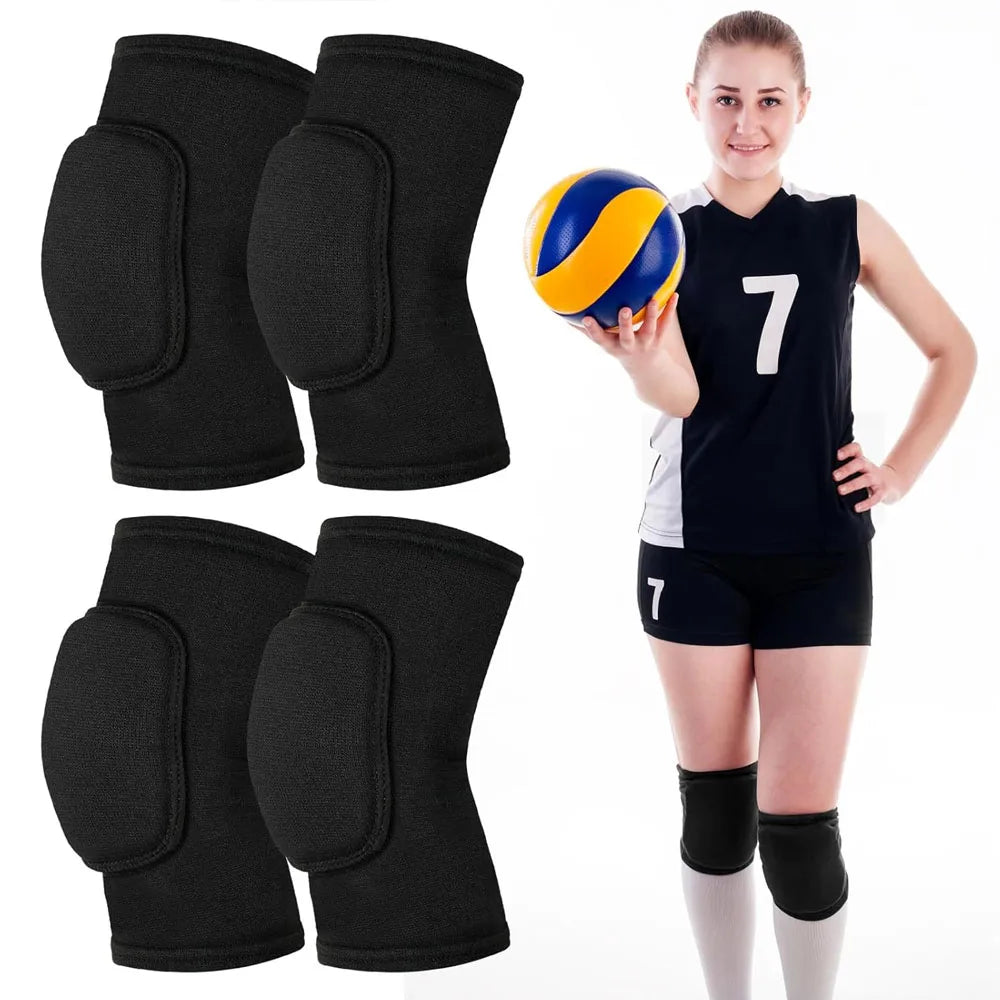 1Pair Volleyball Knee Pads, Knee Pads Volleyball Girls,Knee Pads for Women Youth Kids, Soft Black Kneepads for Sports Peaceful Pleasures Health and Wellness