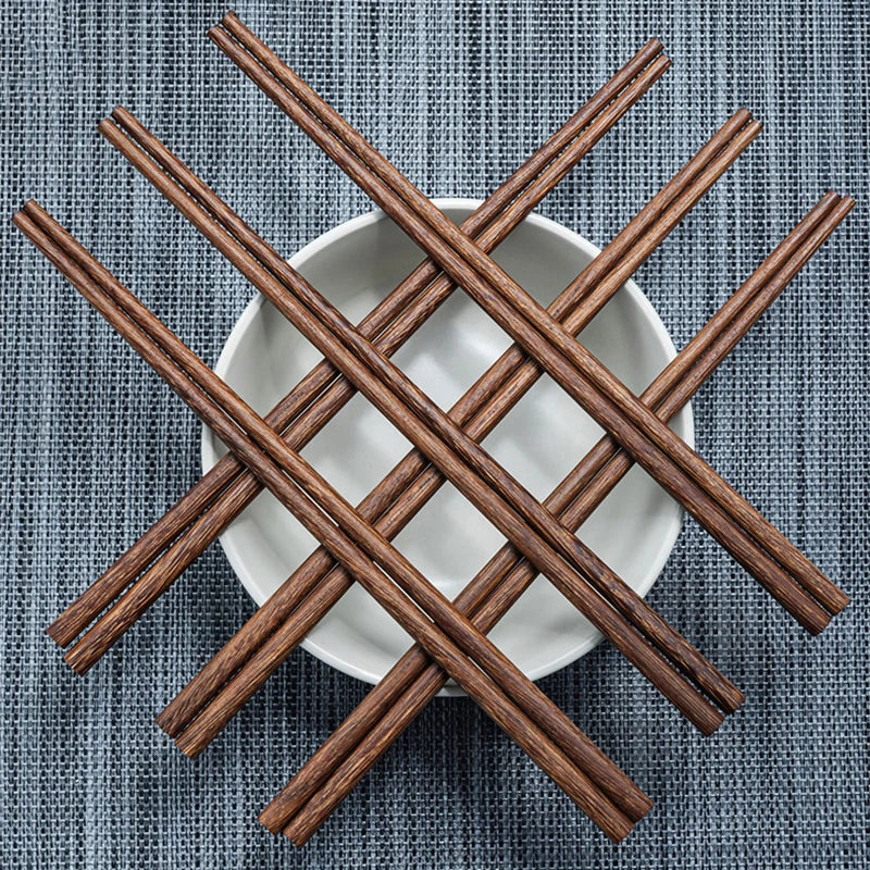 5Pairs chicken wing wooden chopsticks Korean Restaurant non-wax wooden solid wood Portable Healthy Food Stick For Sushi Chopstic Peaceful Pleasures Health and Wellness