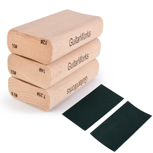 Guitar Dual Purpose Radius Fret Leveling Sanding Block Luthier Tool Peaceful Pleasures Health and Wellness