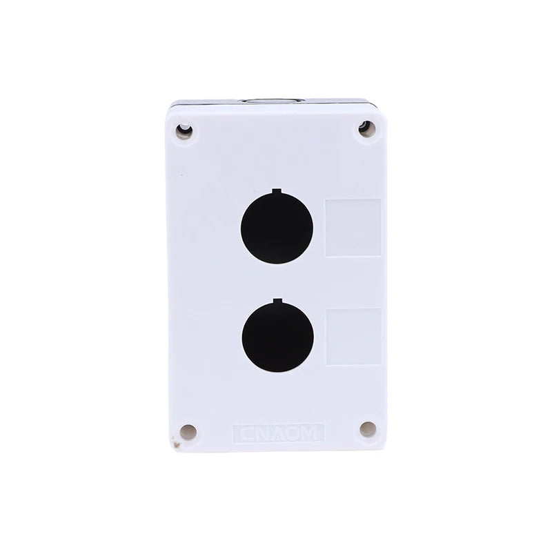 New 22mm Installation Aperture Waterproof Dust-proof LA38Lay 37X B2 Button Switch Control Box 1/2/3/4/5 Hole Height 65mm Peaceful Pleasures Health and Wellness 2 Hole as pic White