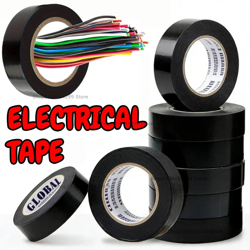 Black PVC Electrical Insulating Tape – High-Temp 600V Strong Hold