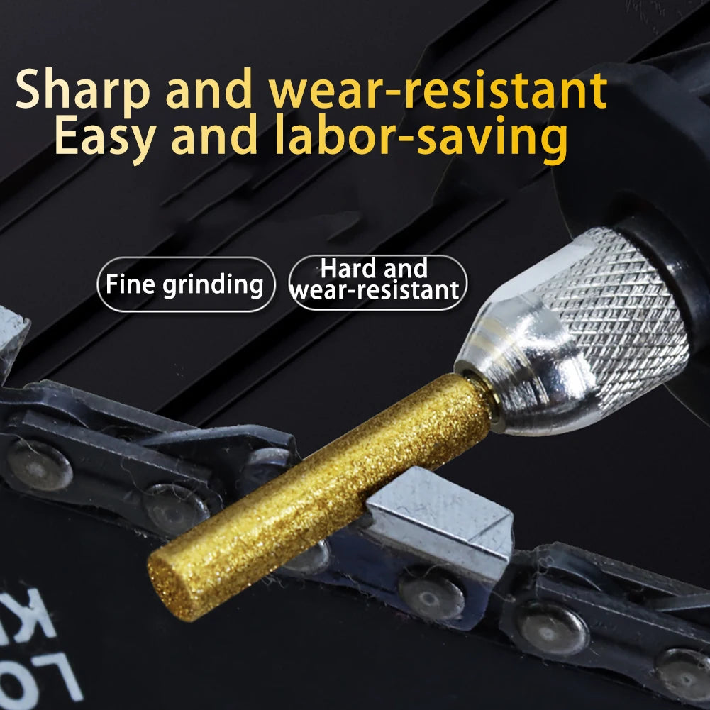 Diamond Chainsaw Sharpener Burr Set 4/4.8/5.5mm Peaceful Pleasures Health and Wellness