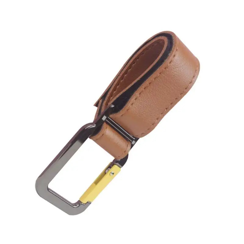 Stroller Hook Zinc Alloy Clasp & Adjustable PU Strap | Bag Hanger