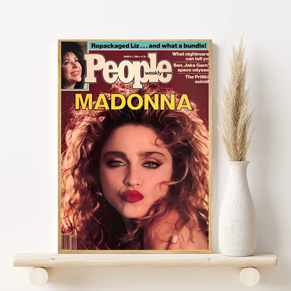 Madonna Bad Girl Retro Print Poster HD art sticky wall waterproof home living room bedroom bar aesthetic decoration Peaceful Pleasures Health and Wellness z27 40X50cmNoframe