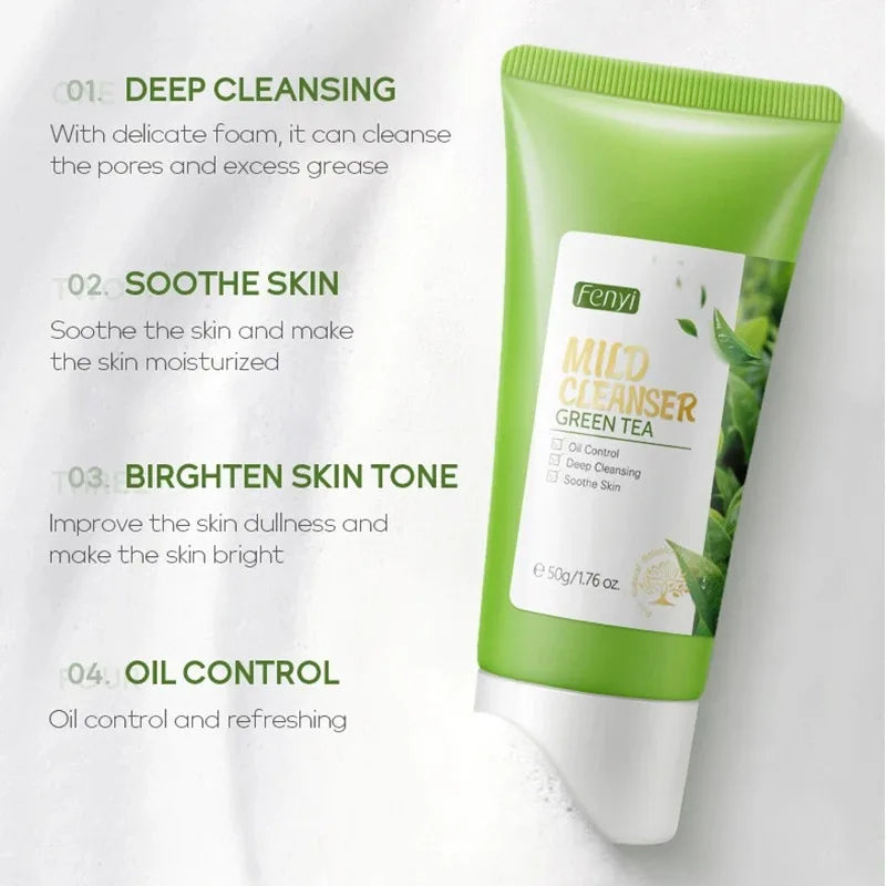 Vitamin C Facial Cleanser Skin Deep Cleansing Moisturizing Blackhead Removal skincare Face Wash Foam Face Cleanser Skin Care Peaceful Pleasures Health and Wellness