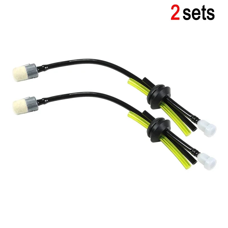 Fuel Pipe Filter Kit Universal Grass Trimmer Part For Brush Cutter Strimmer Lawn Mower Primers Fuel Hose Garden Tool Parts Peaceful Pleasures Health and Wellness 2 sets