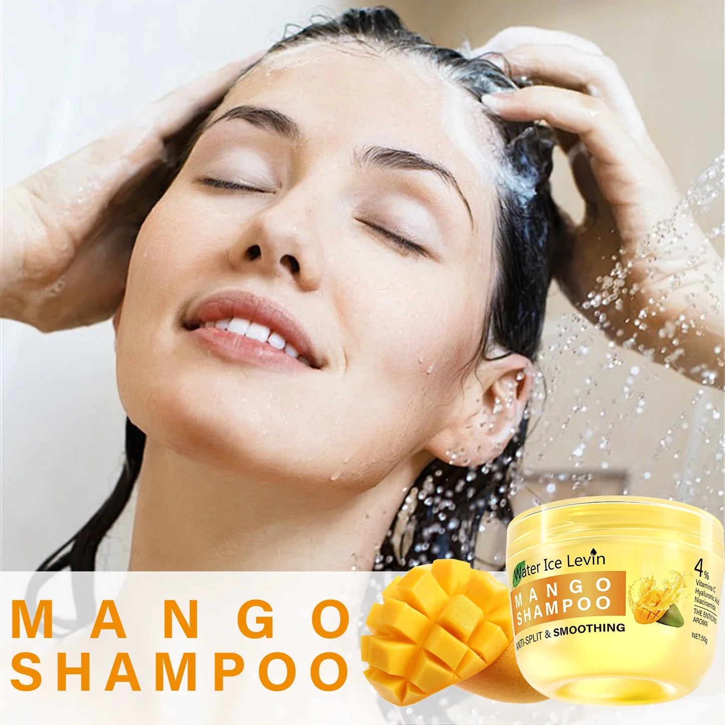 Mango Hyaluronic Acid Shampoo – Frizz Control & Moisture