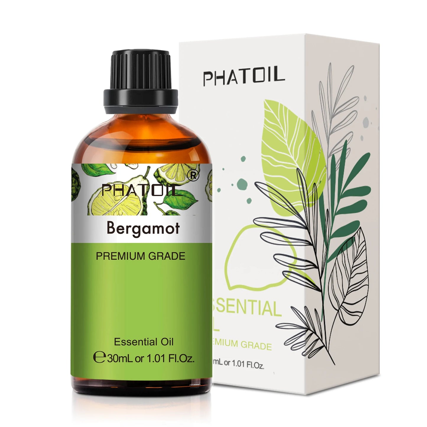 PHATOIL 30ml Lavender Lemon Eucalyptus Sandalwood Bergamot Aromatherapy Essential Oil For Diffuser,Candle Making,DIY Soap & Bomb Peaceful Pleasures Health and Wellness