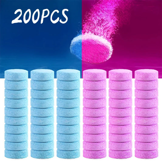 200-Pack Windshield Wiper Effervescent Cleaning Tablets for Cars Windshield Cleaner Tablets Peaceful Pleasures Health and Wellness