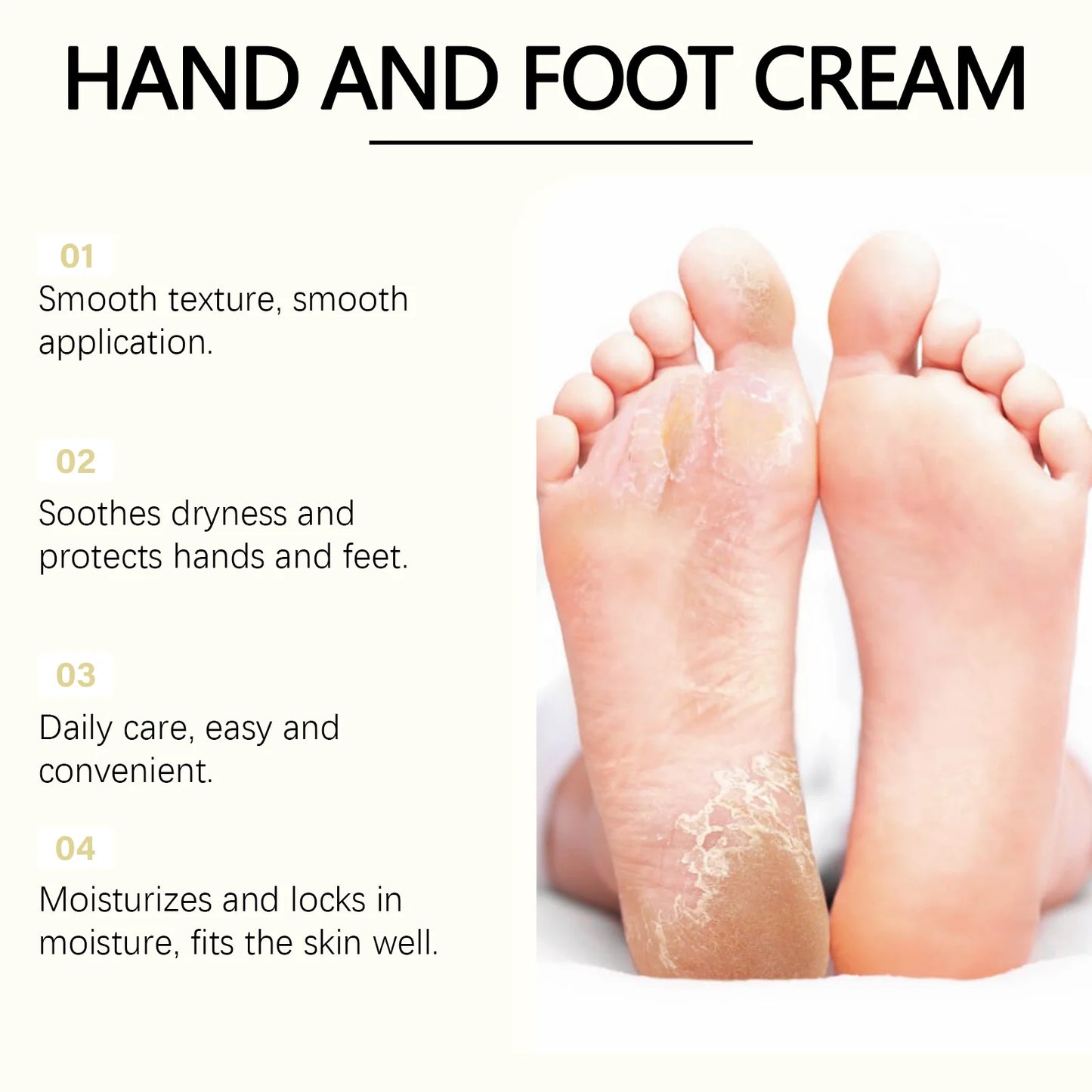 Lanolin Hand Foot Stick For Dry Cracked Rough Skin Gentle Moisturizing Nourishing Anti Crack Preventing Your Feet From Cracking Peaceful Pleasures Health and Wellness