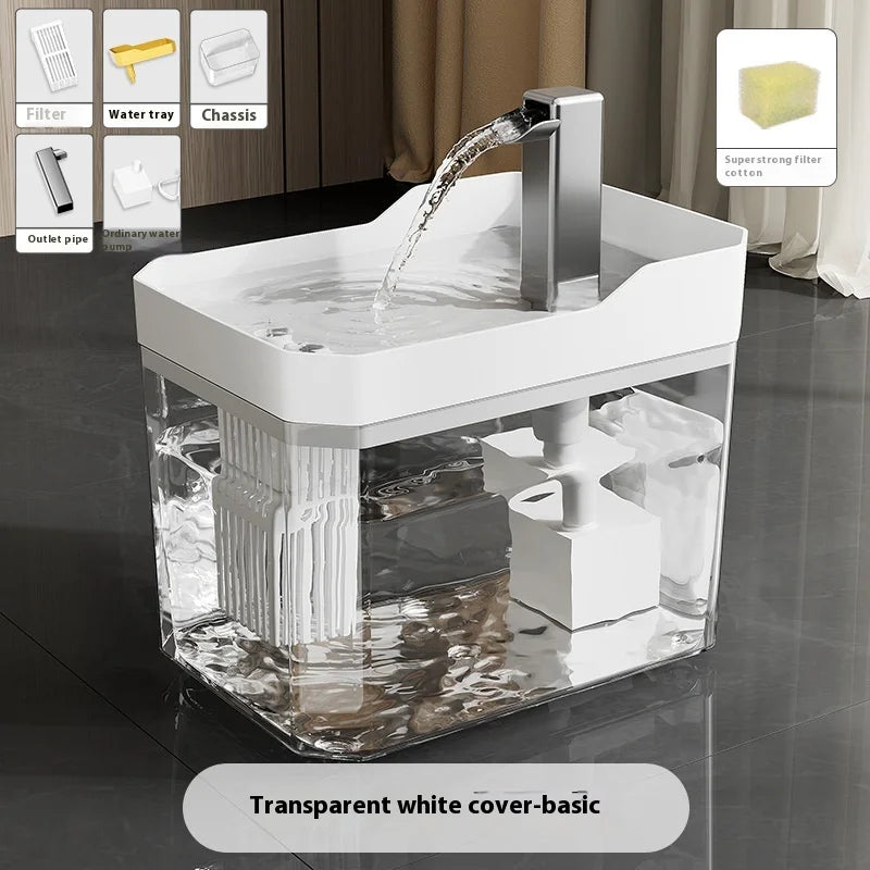 USB Cat Water Fountain | Silent, Filtered, 1500ml Capacity