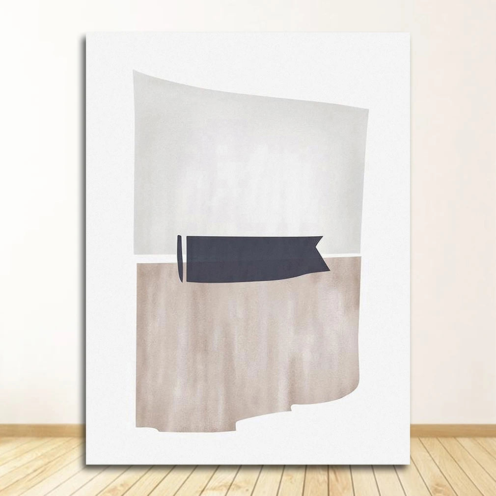 Print Wall Art Pictures Living Room Home Decor Abstract Scandinavia Trendy Boho Beige Colors Minimalist Canvas Painting Peaceful Pleasures Health and Wellness 0337XX05 50x70cm Unframed