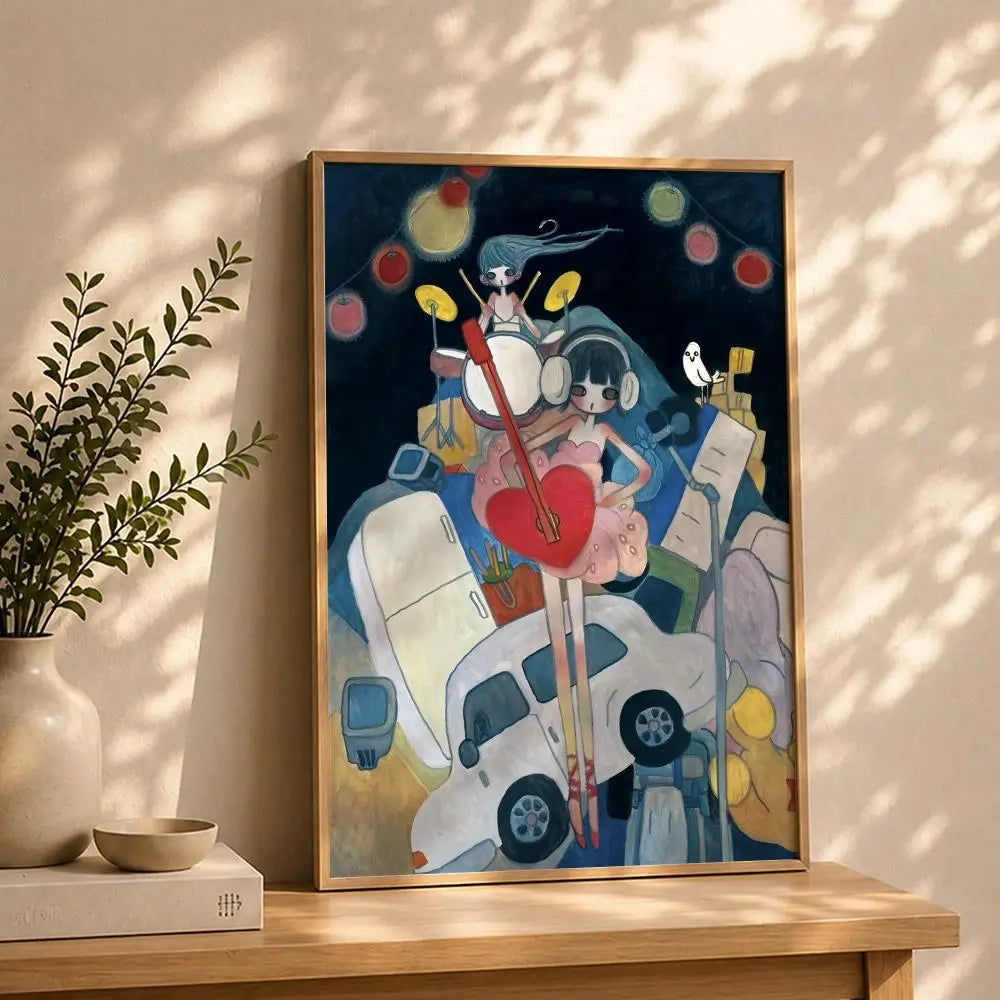 Artist A-Aya TakanoS Poster HD Self Adhesive Waterproof Wall Art Ideal for Home Office Dorm Bedroom Great Gift Peaceful Pleasures Health and Wellness