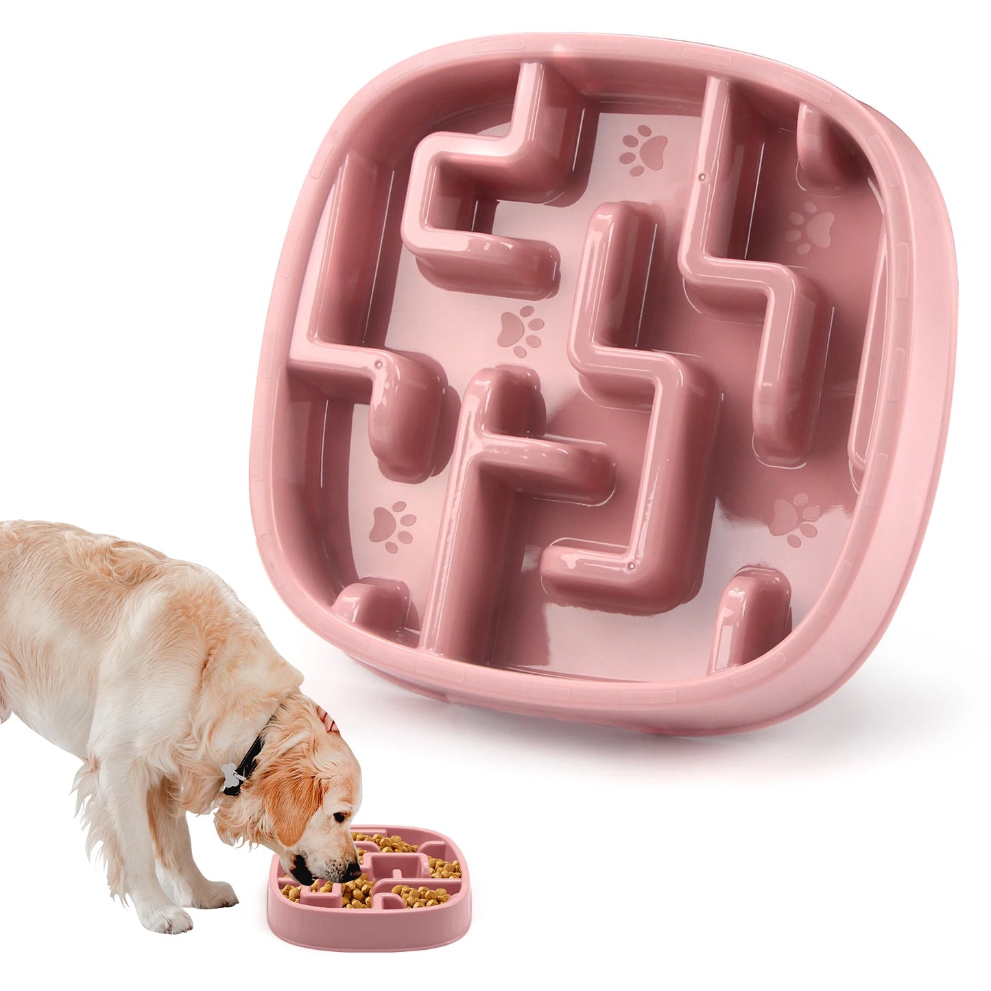 Slow Feeder Bowl for Dogs & Cats | Maze Anti-Choke Dish