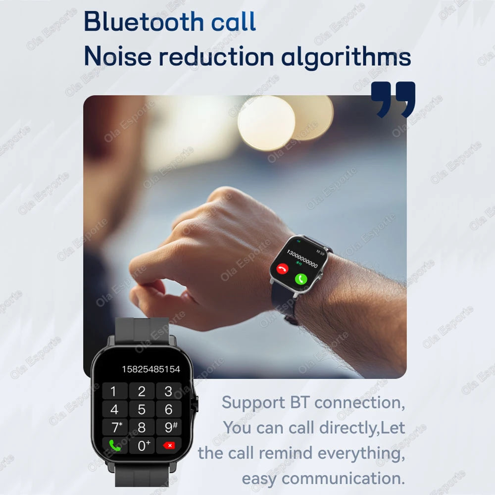 Ola Esporte Smart Watch 2.01" Bluetooth Calls & Fitness Tracker Smart Watch Peaceful Pleasures Health and Wellness