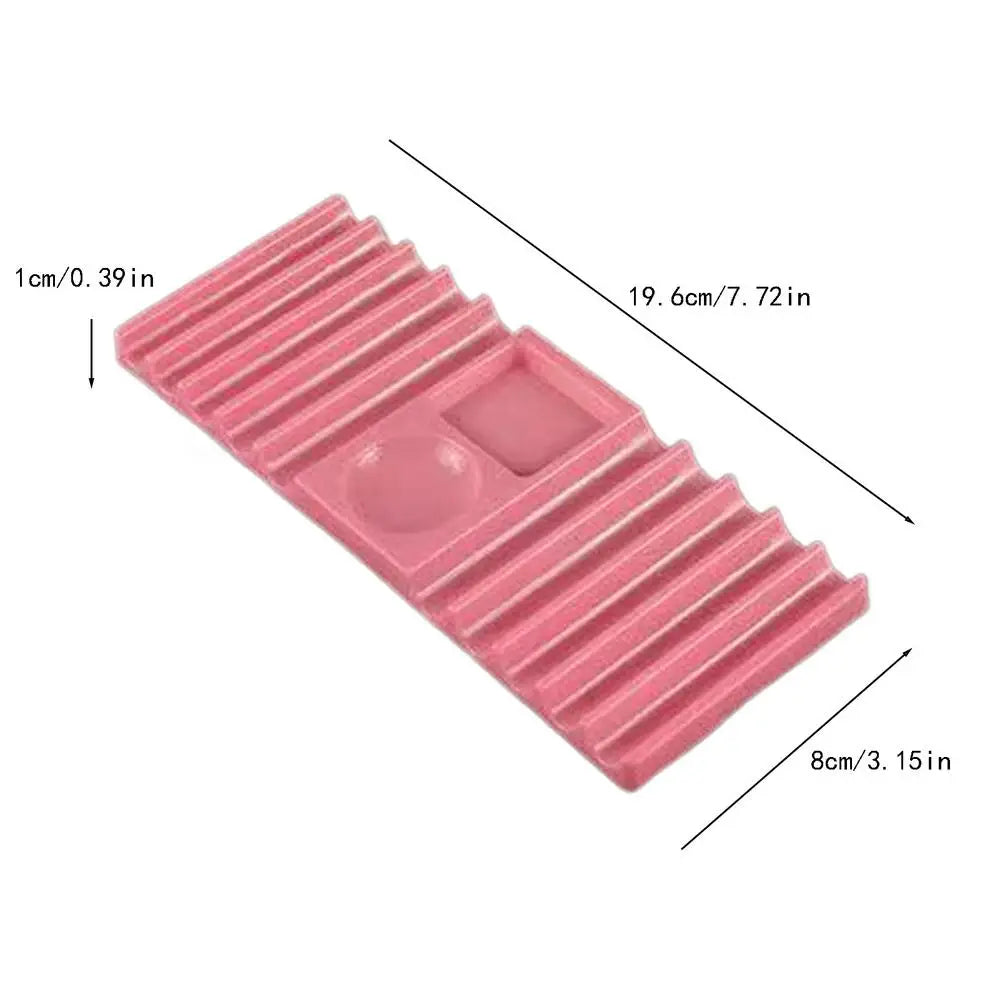 10-Compartment Nail Brush Holder with Dual Form & Color Palette