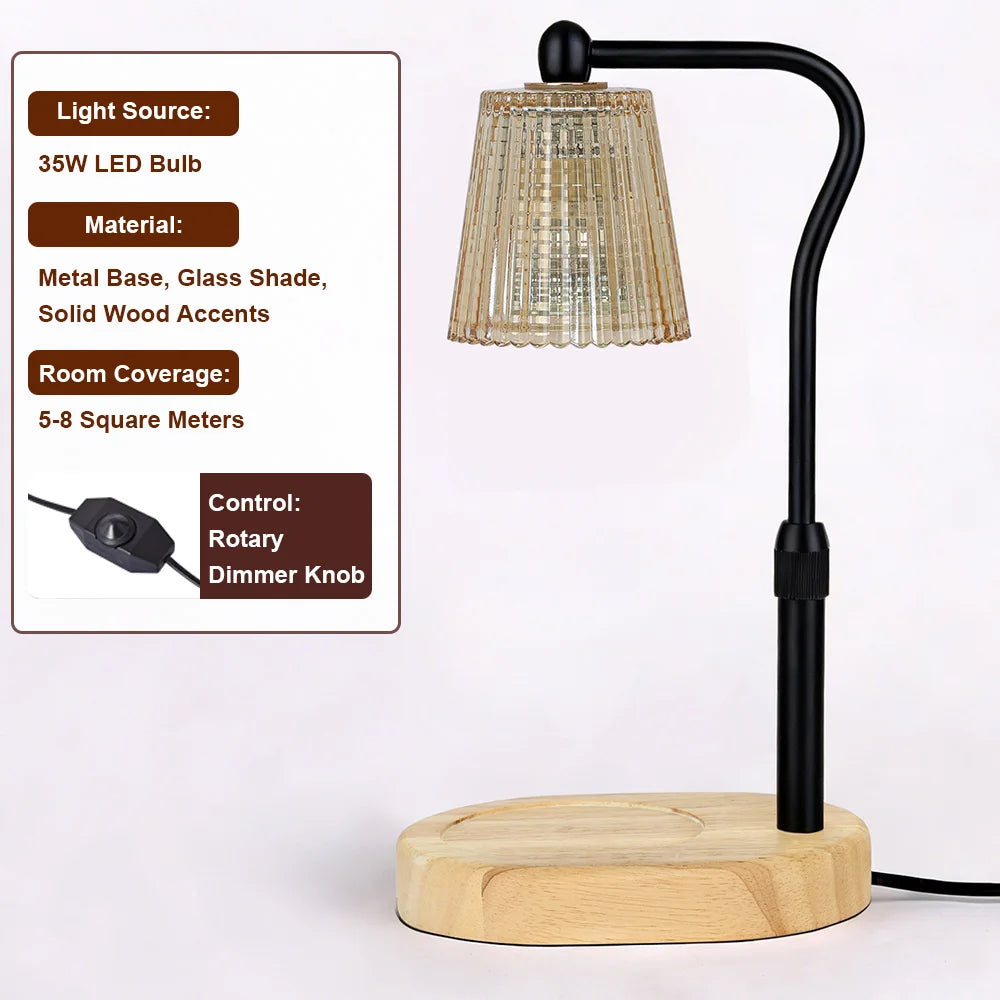 RUNTOIN 35W Dimmable Candle Warmer Lamp – Adjustable Height
