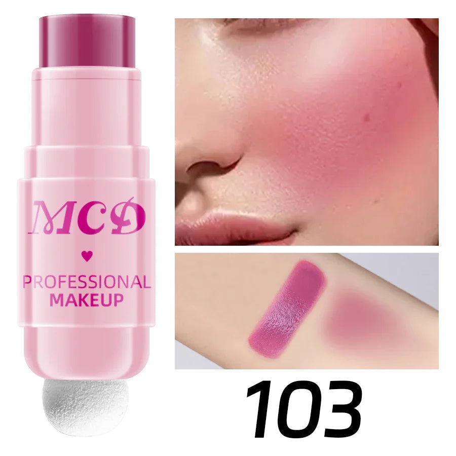 MCD 6-Color Jelly Blush Stick – Lip & Cheek Tint Matte Finish