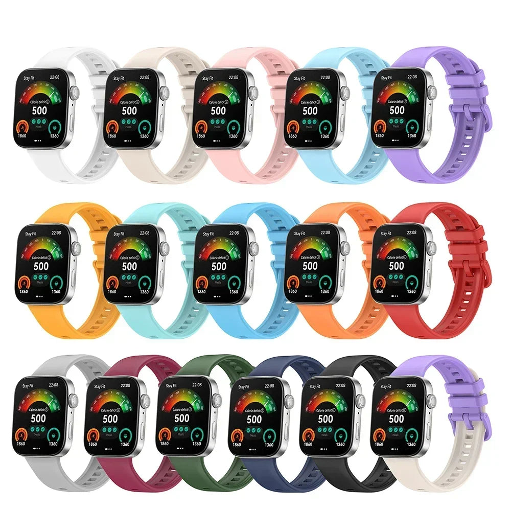 Silicone Band for Huawei Watch Fit 4/4 Pro/3 – Color Buckle Peaceful Pleasures Health and Wellness