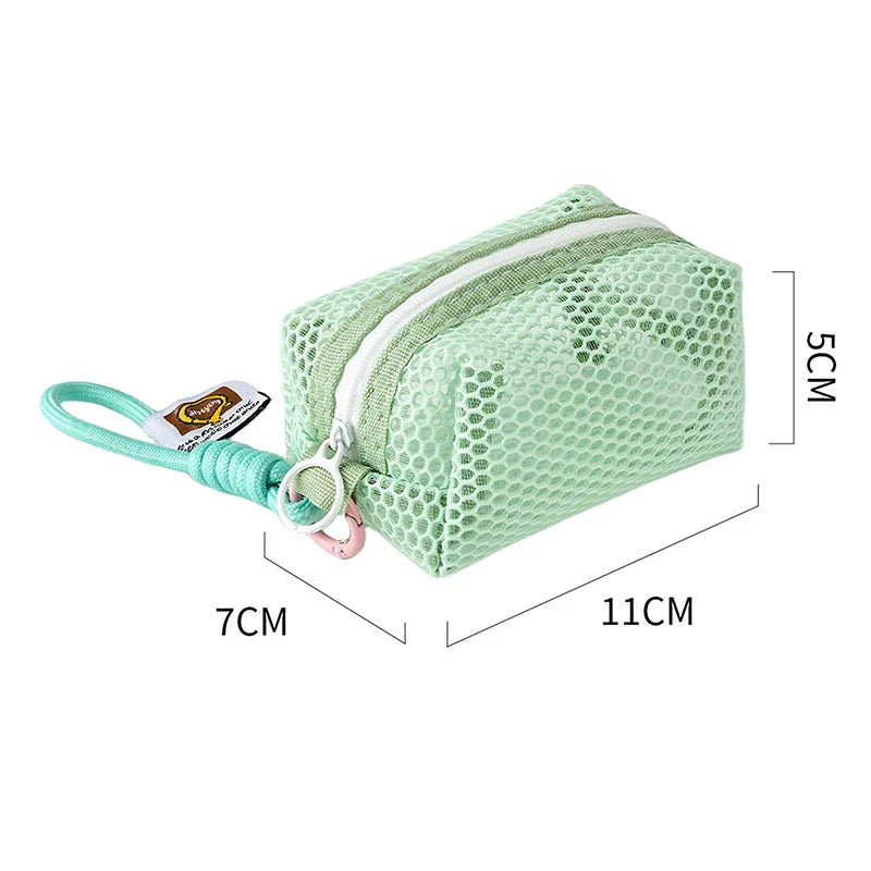 Mini Mesh Coin Purse – Vibrant Zipper Pouch for Women