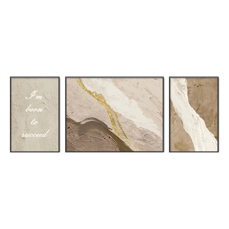 Abstract Canvas Wall Art, 100% Hand Drawn Abstract Lines, Living Room Triptych, Modern Room Decoration Large Wall Painting Peaceful Pleasures Health and Wellness