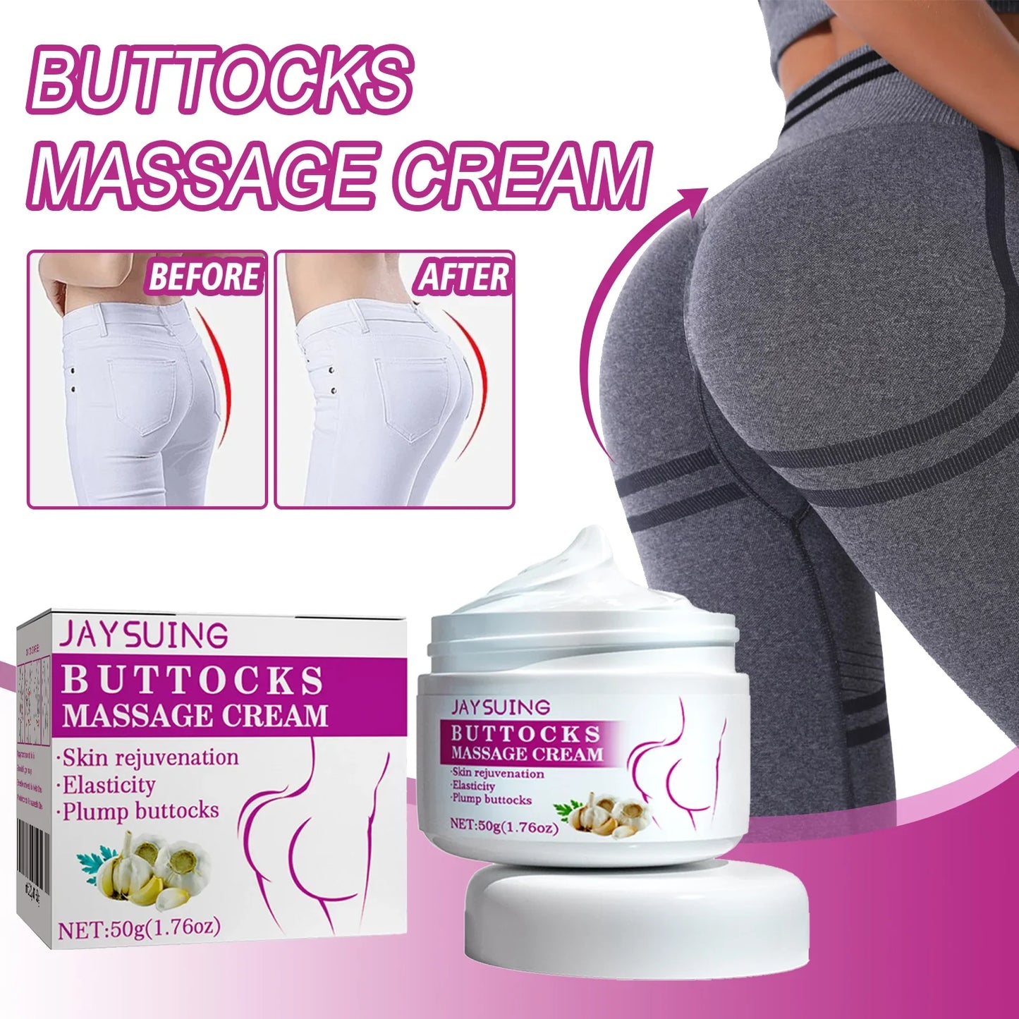 Jaysuing Butt Firming & Lifting Cream – S-Curve Body Shaping Body Firming Cream Oasis Select