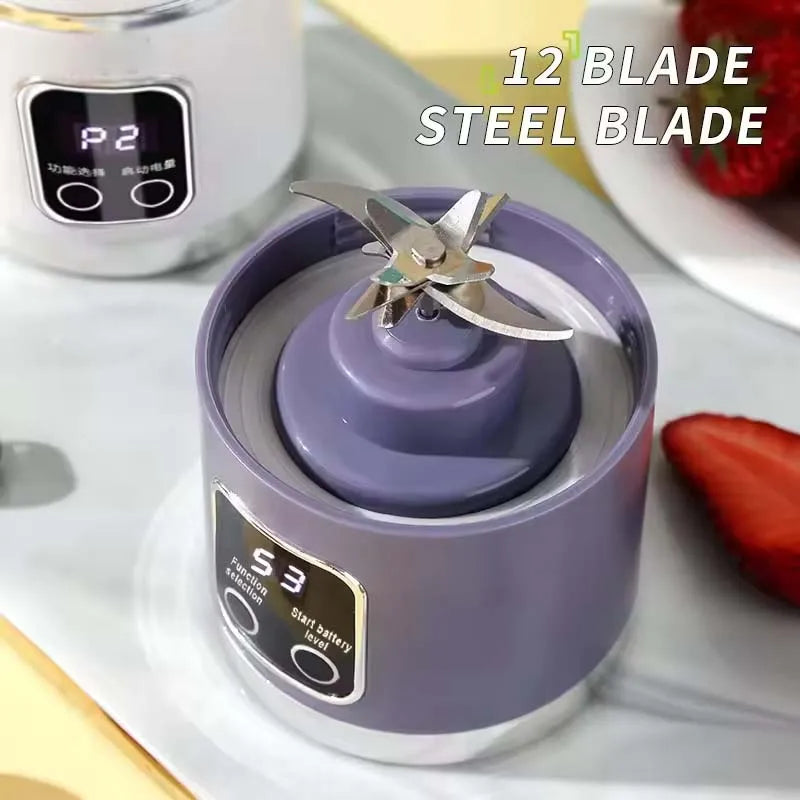 Custom Logo Fresh Juice Portable Blenders and Mini Fruit Smoothie Milkshake Mixer Blender Juicer Peaceful Pleasures Health and Wellness