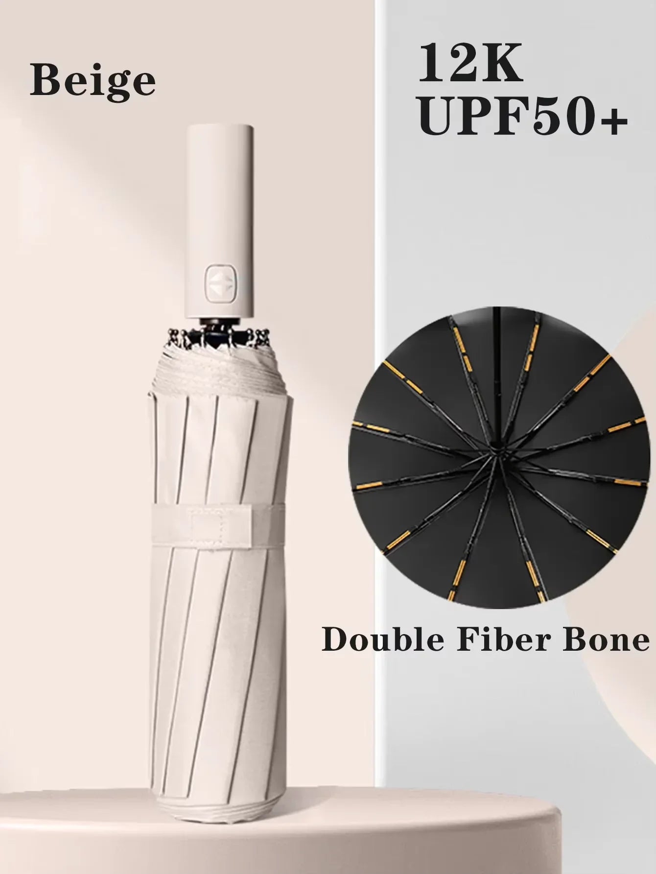 Automatic Folding Umbrella – UV Resistant & Windproof Travel