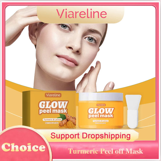 Turmeric Peel off Mask Deep Pore Cleansing Blackhead Removal Brightening Glowing Moisturizing Smoothing Exfoliating Facial Mask Peaceful Pleasures Health and Wellness