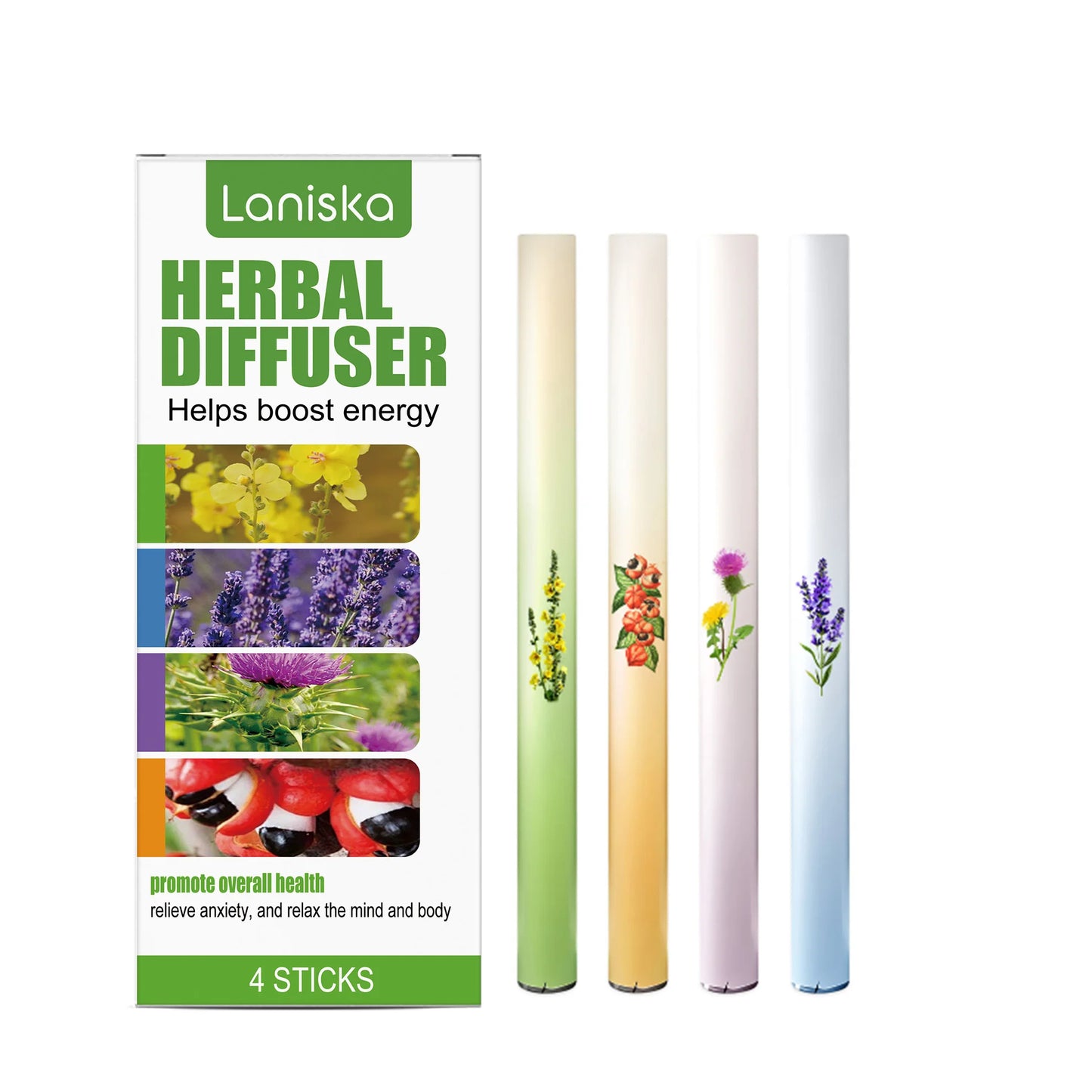 Herbal Lung Purifier Breath Refresh Stick 4pcs | Nasal Relief