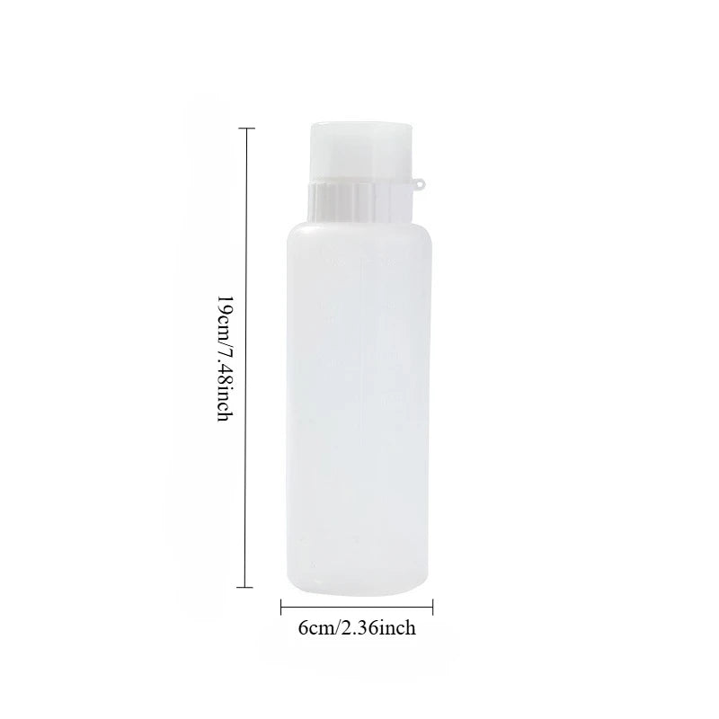 350ml Kitchen Measuring Ketchup Mayonnaise Condiment Squeeze Bottle Cream Honey 5-Hole Seasoning Bottle Sauce Dressing Dispenser Peaceful Pleasures Health and Wellness Grey 350ml