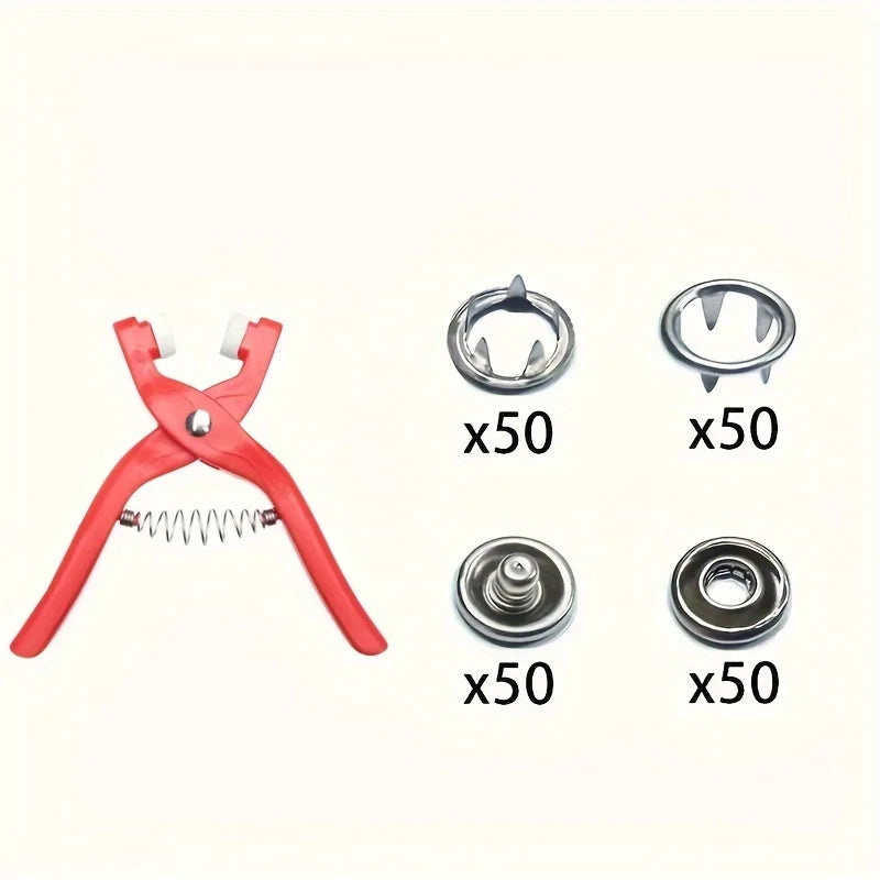 Stainless Steel Snap Fastener Pliers Easy-to-use DIY Clothing Button